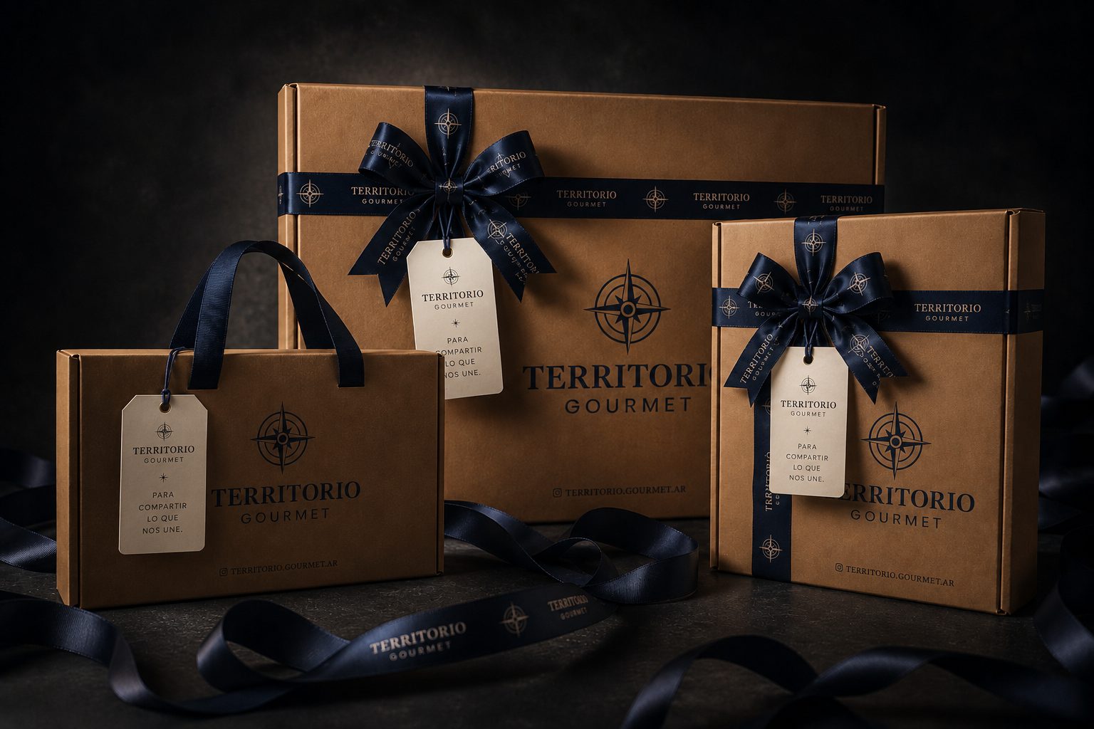 Cajas de la colección fundacional de Territorio Gourmet