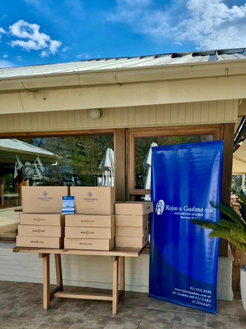 Las cajas antes de la entrega