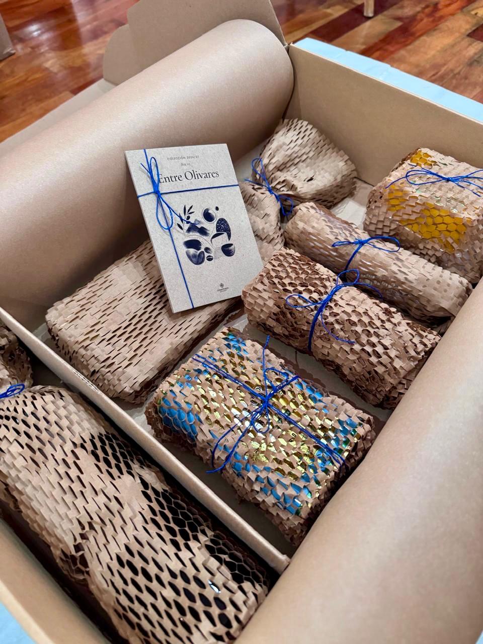 Interior de la caja Entre Olivares